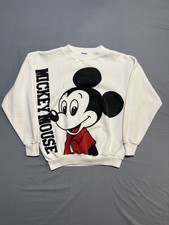 Vintage 1980s Disney Mickey Mouse Crewneck Sweatshirt. Double Sided. Size Large