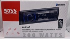 BOSS Audio Systems 616UAB Car Stereo With Bluetooth  Single DIN, MP3, Black.NEW