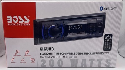 BOSS Audio Systems 616UAB Car Stereo With Bluetooth & Single DIN, MP3, Black.NEW