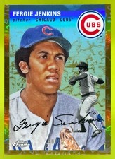 2023 Topps Chrome Platinum Anniversary Fergie Jenkins Toile Cream/Gold /50 Cubs