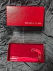 Steuben Hand-Blown Art Glass Candy Cane 6" Collectible Paperweight USA Handmade