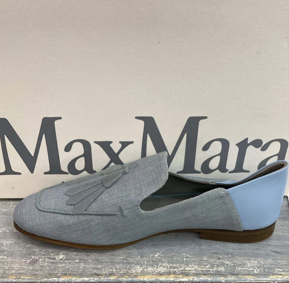 Max Mara Mocassin Femme Céleste TailleEU36 MXA1 - Photo 2/4