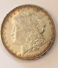 1891 O MORGAN DOLLAR VAM 12A AU +++ Doubled Eye Doubled Bow Clashed Obverse n,st — photo 1