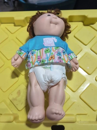 Hard Body Brown Hair Cabbage Patch Doll Head Mold #1