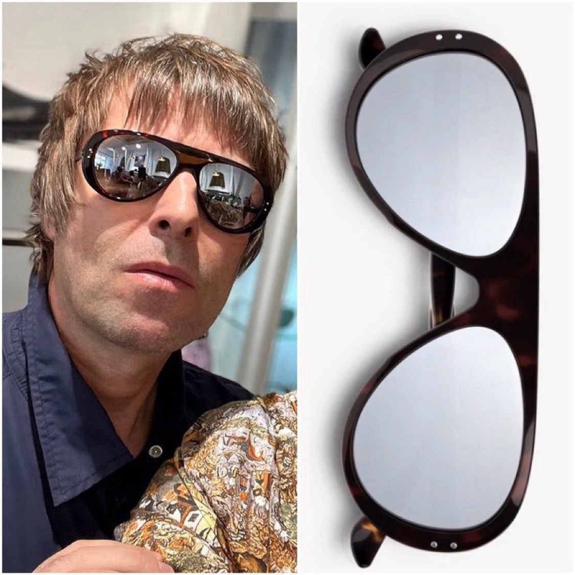 Gafas de sol de esquí Vallon usadas por Liam Gallagher