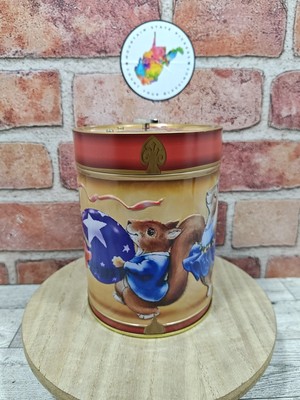 Lambertz Christmas Music Box Collectible Musical German Cookie Tin Works Great