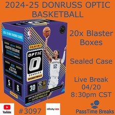 SAN ANTONIO SPURS - 2024-25 OPTIC BASKETBALL - 20x Blaster Box - CASE BREAK 3097