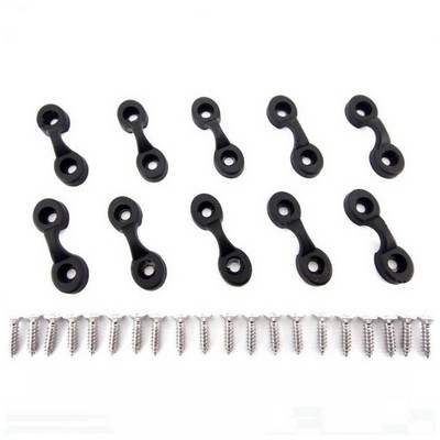  10 Stück Kajak Eye Loops Pad Eye Kanu Deck Loops Befestigungszubehör (51 x 8 x