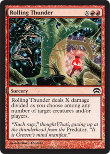 1x Rolling Thunder MTG - Planechase (2009) - Moderate Play