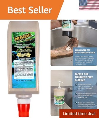 Industrial Hand Cleaner Soap for Auto Mechanics Grease Oil Ink Paint 120 Fl Oz