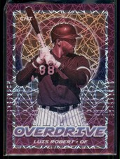 2021 Panini Chronicles Luis Robert Overdrive Purple Velocity #15 White Sox
