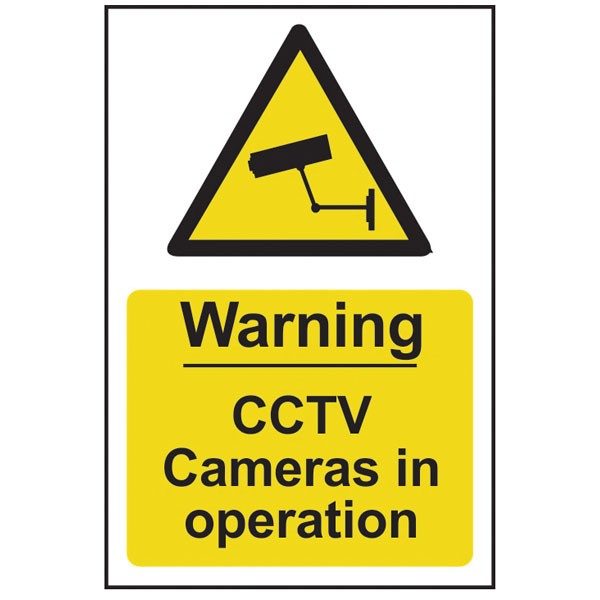 Scan Warning CCTV Cameras in Operation - PVC 200 x 300mm
