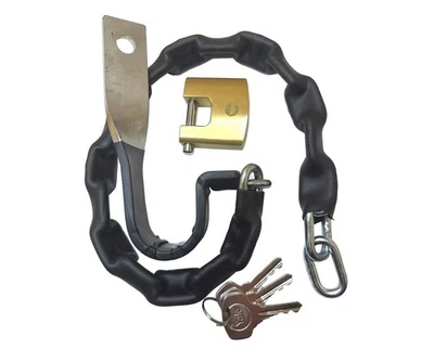 SUPPORTI FERROSI Antifurto Blocca Ruota Con Catena, Compreso Lucchetto Yale Per Vespa Deterrente