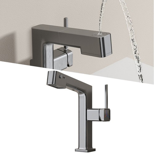 Convenient Water Outlet Commercial Use Pull-out Faucet Hot And Cold Water Faucet - Picture 3 of 12