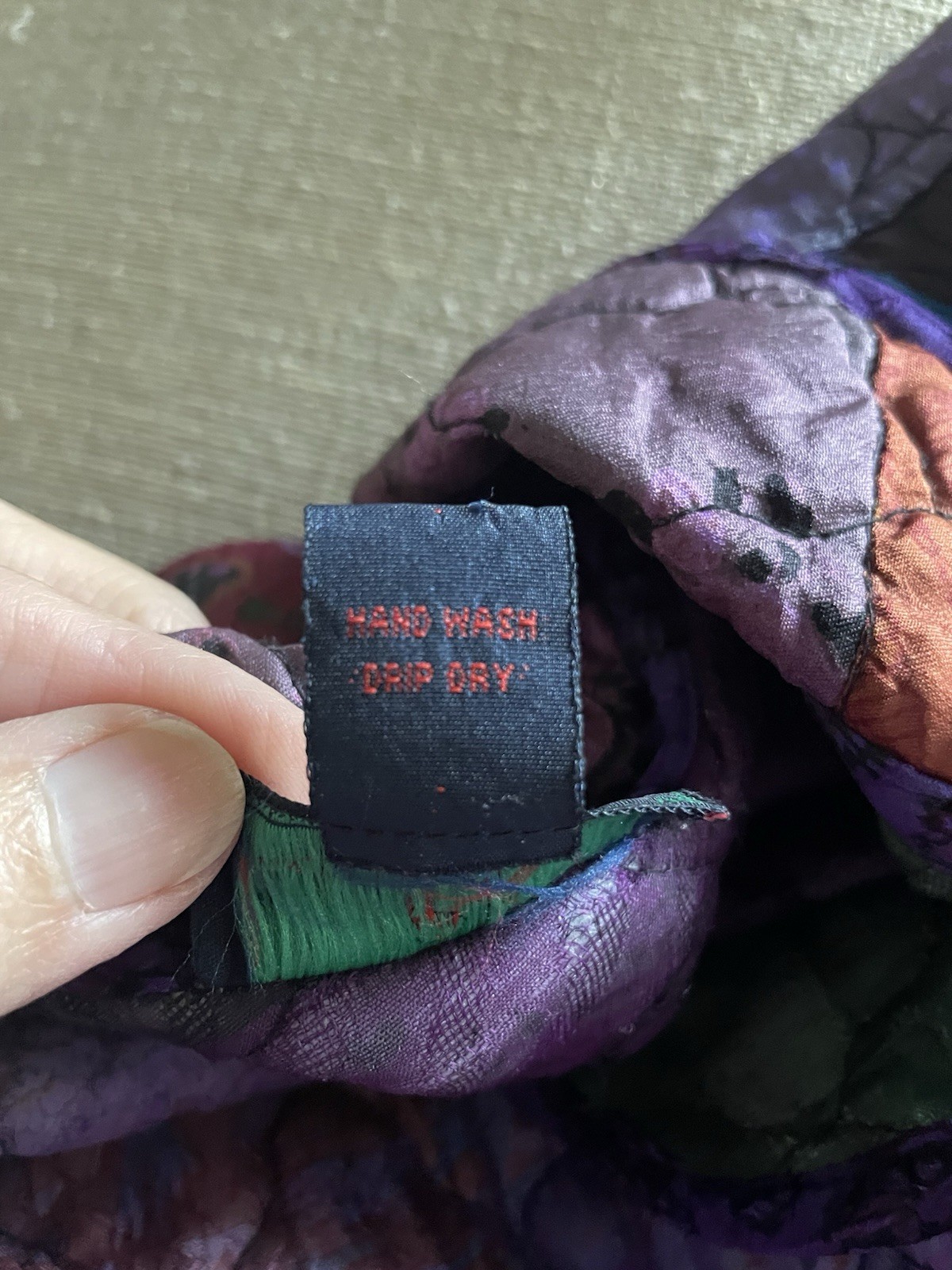 Sacred Threads Long Silk Quilted Patchwork Jacket… - image 11