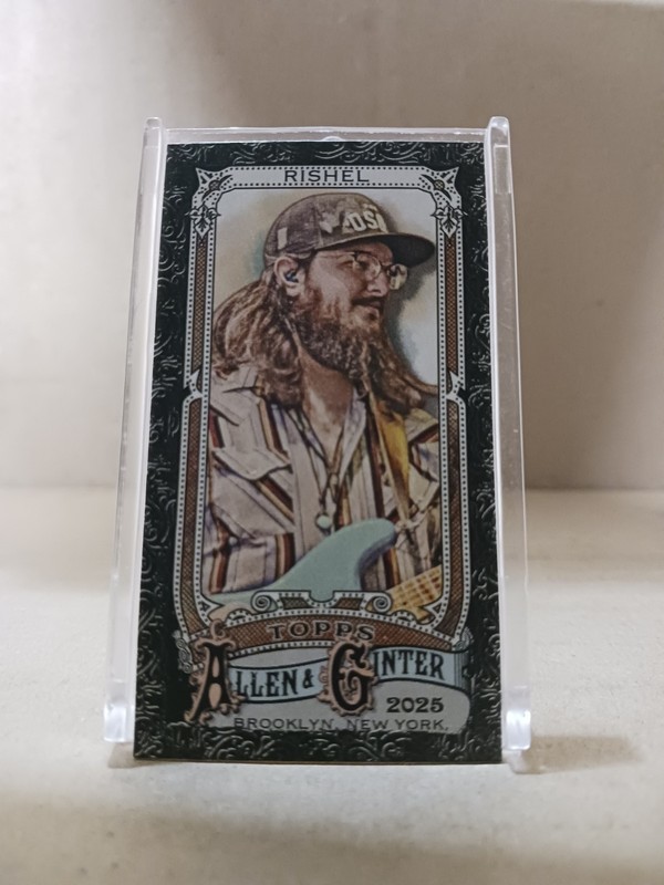 2025 Topps Allen & Ginter Baseball Zach Rishel # 257 MINI BLACK BORDER