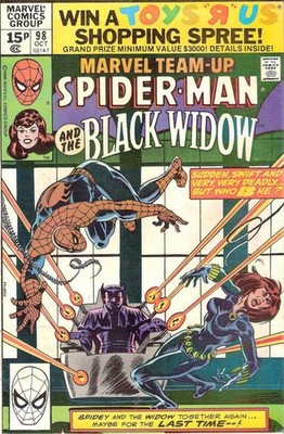 Marvel Team-Up (1972) #  98 UK Price (8.0-VF) Black Widow 1980