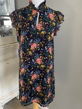 Madewell x No. 6 Silk Beacon Dress in Garden Bouquet Size 00 EUC