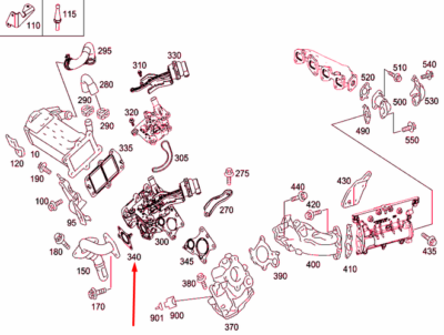 メル81351  New MERCEDES-BENZ SPRINTER 906 Exhaust Manifold Gasket