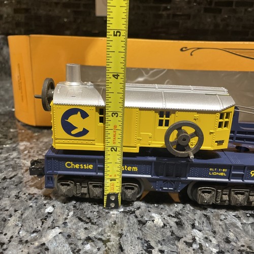 Lionel 6-9329 Chessie Crane Car 6 Wheel Truck, 12 Wheel Crane - Picture 13 of 19
