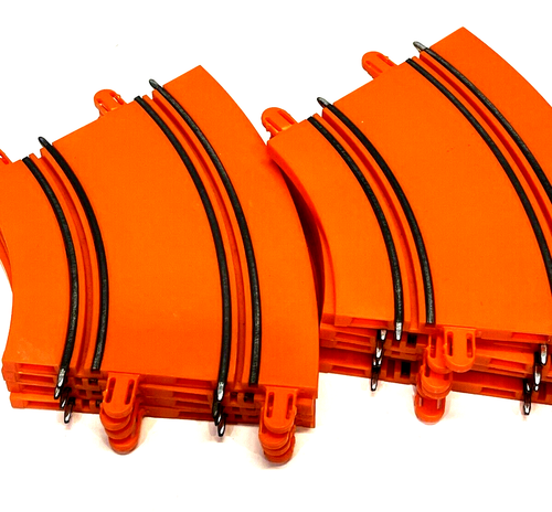 Hot Wheels 1/64 9 x Curve Slot Car Tracks Orange - Picture 4 of 6