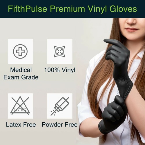Guanti senza lattice e senza polvere per esame vinile FifthPulse - Scatola da 100 guanti - Foto 44 di 194