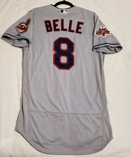 Authentic Majestic 48 XL CLEVELAND INDIANS ALBERT BELLE FLEX BASE Jersey