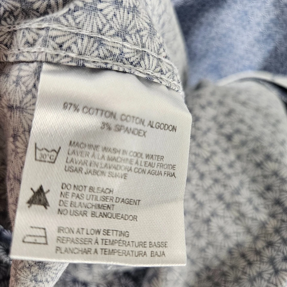 Camisa ajustada con botones Report Collection para hombre 17,5-34/35 azul manga larga Foto 4 de 4