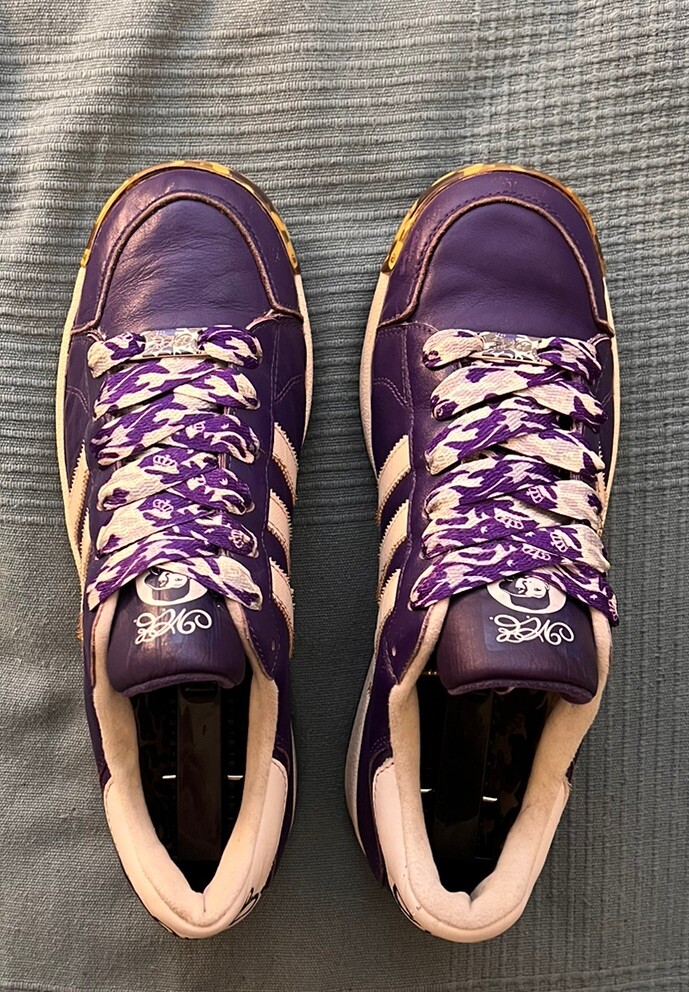 RARE Vintage 2004 Adidas Missy Elliott Rhythm Purple Shoes W8.5