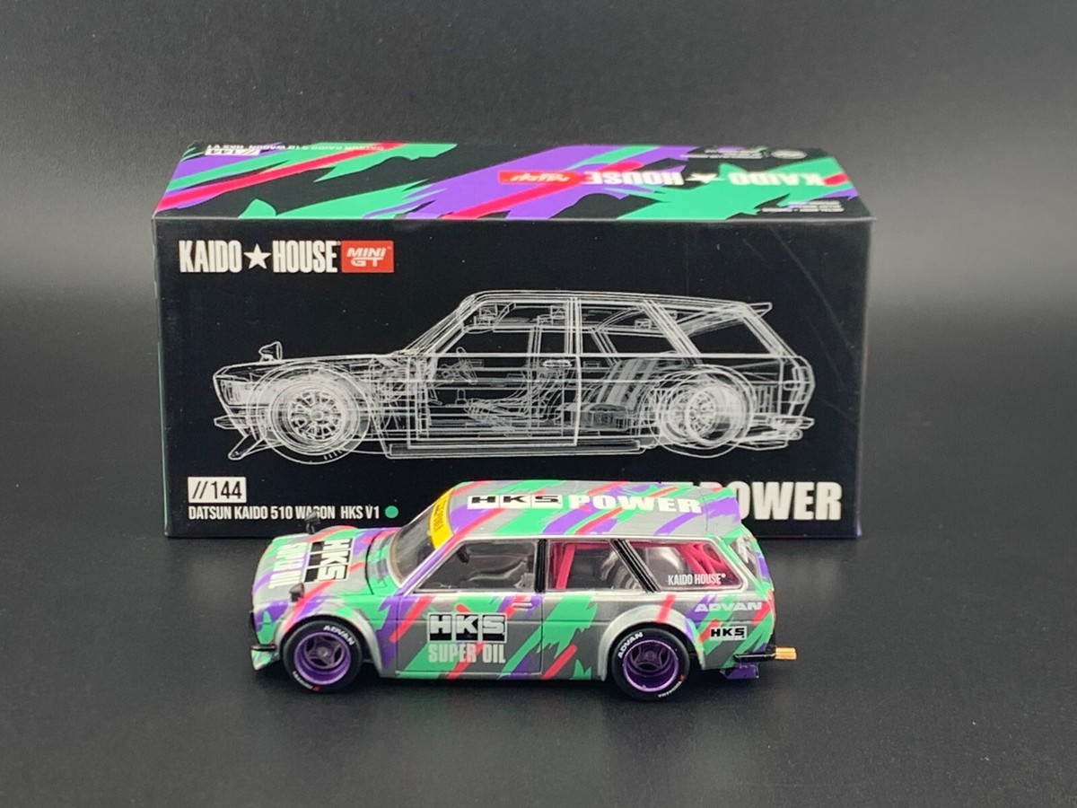 Kaido House x Mini GT Datsun Kaido 510 Wagon HKS V1 KHMG144 Kaido House x Mini GT Datsun Kaido 510 Wagon HKS V1 KHMG144