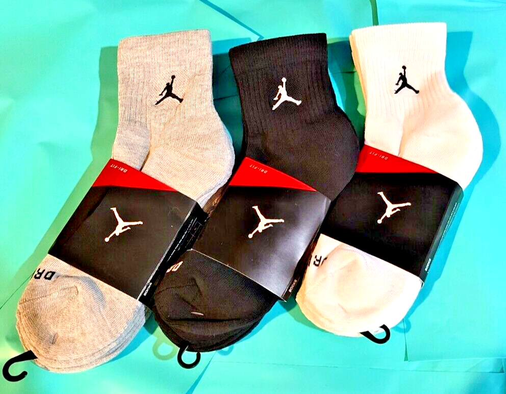 NIKE JORDAN EVERYDAY MAX *DRI-FIT* ANKLE SOCKS Size (Men 8-12) L