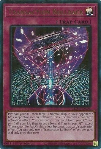 Transaction Rollback MZMI-EN038 Ultra Rare Yugioh Maze of Millennia - Picture 1 of 1