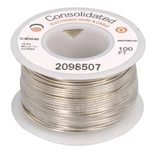 18 AWG  Solid Tinned-Copper Bus Bar Wire 100 Feet