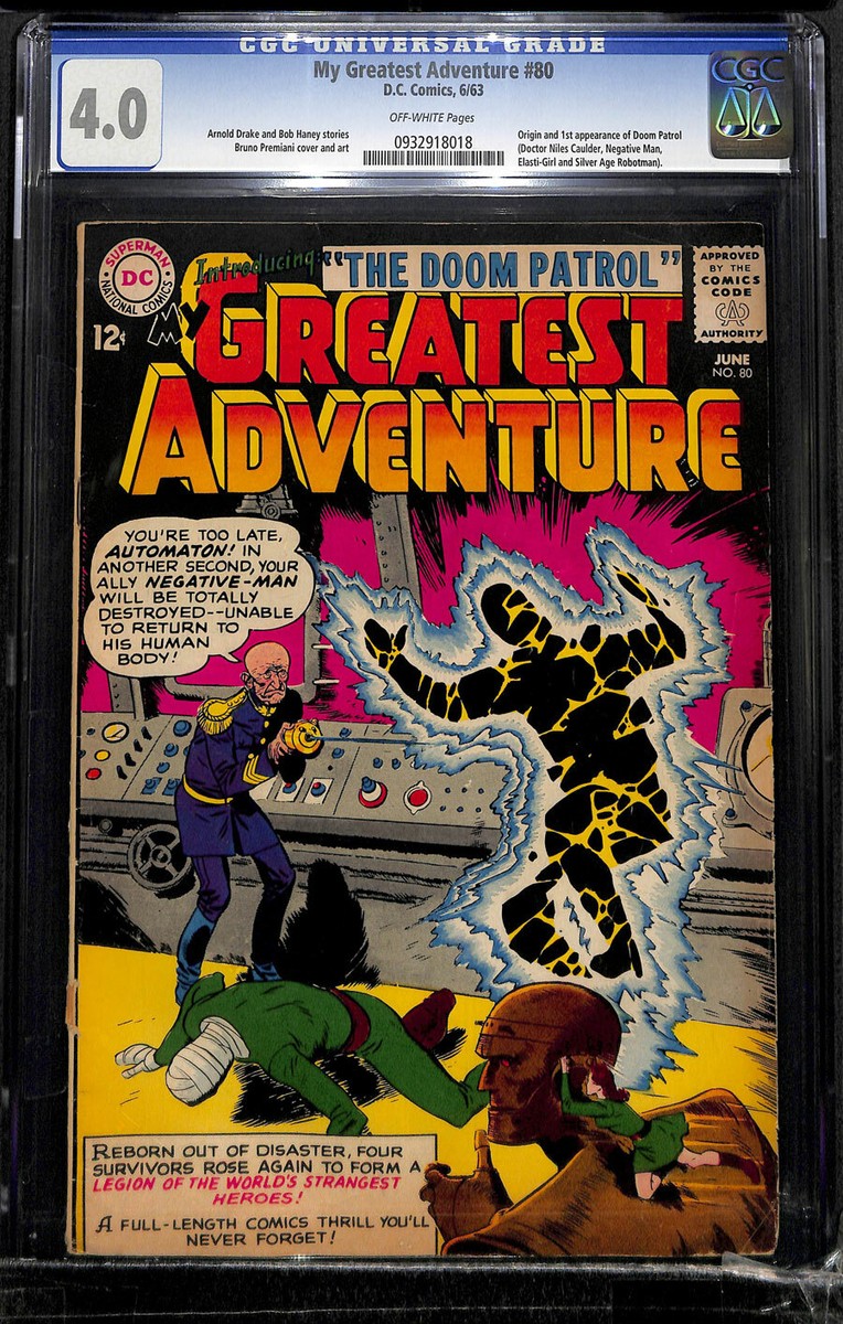 My Greatest Adventure #80 CGC 4.0 DC 1963 1st Doom Patrol! M9 918  display picture 1