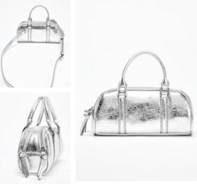 sara Zara Silver Bag | Pickle