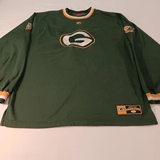 NFL Green Bay Packers NFC North Men's Green Long Sleeve T-Shirt Measured Size XL