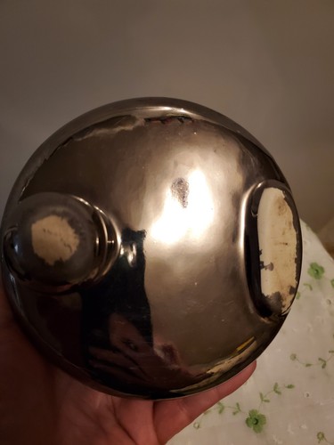 SALE! WAS 30. VTG MCM HOLLYWOOD REGENCY WEEPING SILVER POTTERY BELL BY SWETYE - Picture 10 of 17