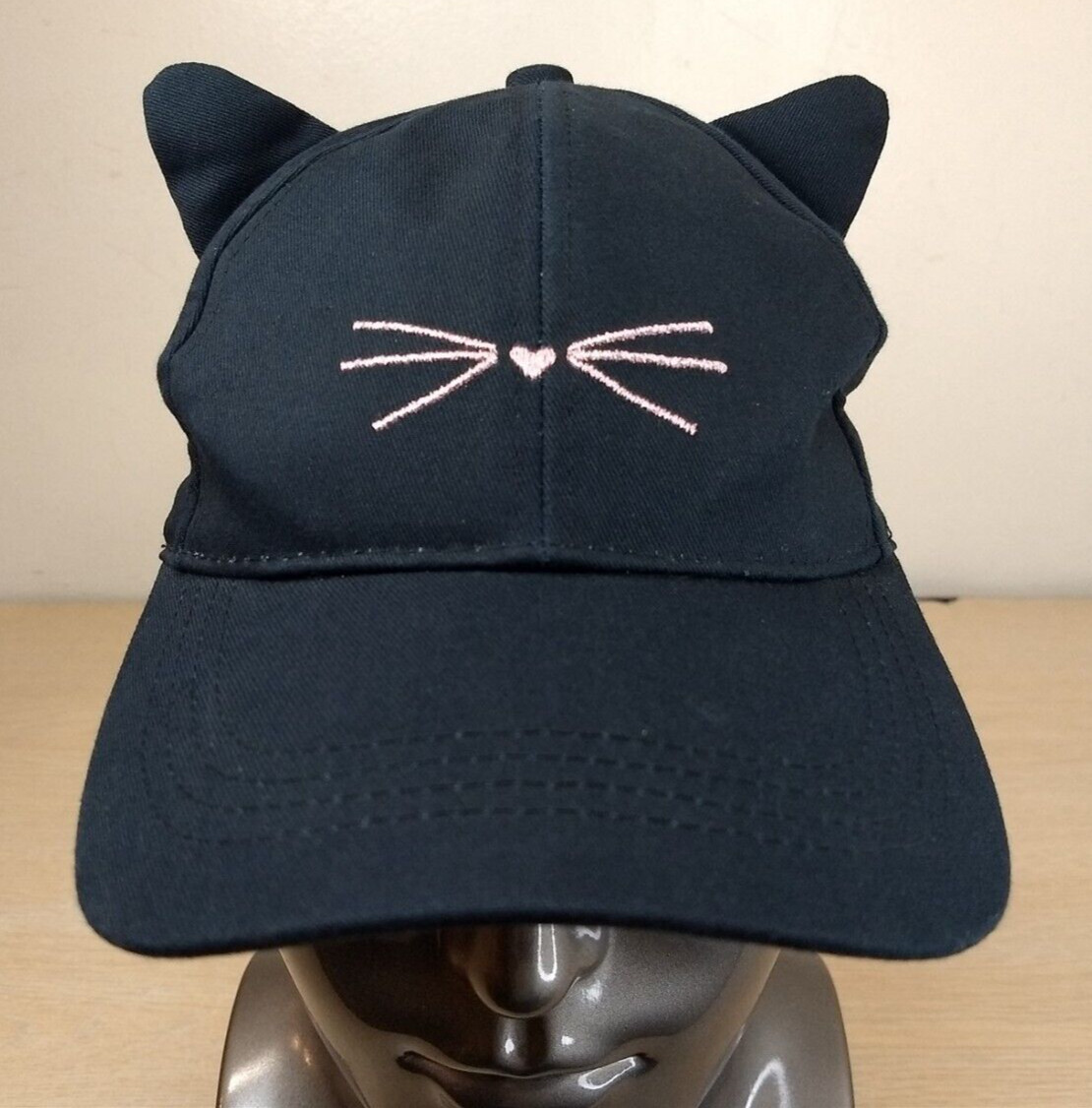 FRANCESCA'S CAT FACE ADJUSTABLE STRAPBACK BASEBAL… - image 1