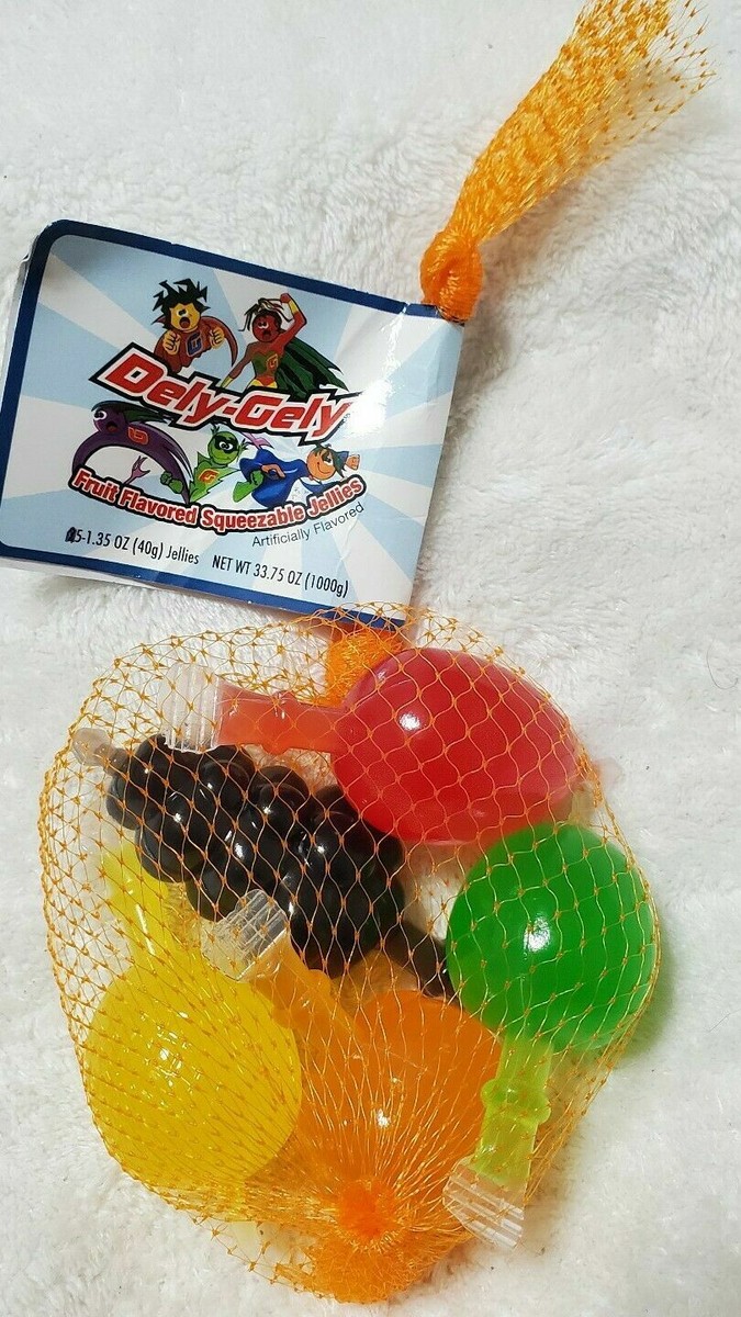 Dely Gely Fruit Jelly 5 Pieces Sampler Count Famous Tik Tok CANDY