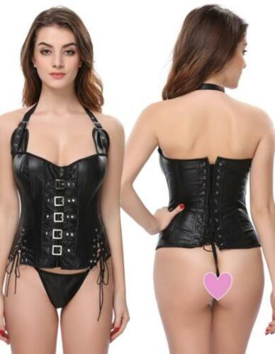 Women Leather Vest and Panties Dominatrix style Sexy Femdom Dominant costume eBay