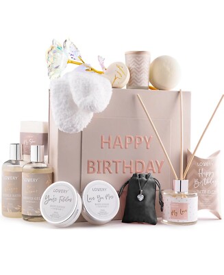 Birthday Gift Basket - Bath and Spa Gift Set for Women - Luxury - 20 pc Set