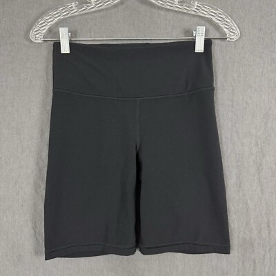 Athleta Women''s Size Small Black Nylon Elation 8'' Activewear Shorts