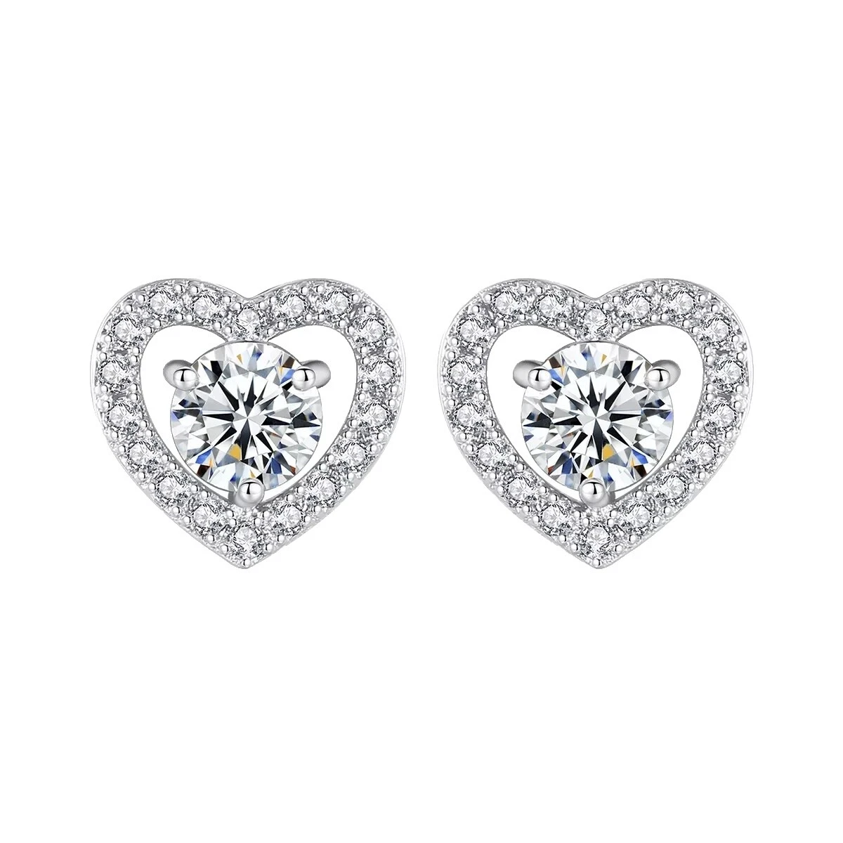 Heart Sapphire Fashion Earrings
