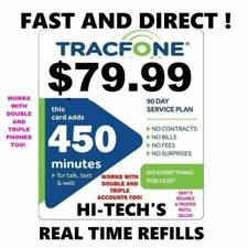 TRACFONE $79.99 DIRECT Refill ✅ GET IT TODAY INSTANLY! ✅ TRUSTED SELLER