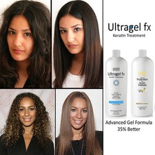 UltraGel FX Brazilian Keratin Blowout Treatment 1000ml with Advanced Gel  Prep