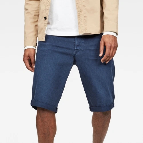 G-STAR RAW Herren 3301 Imperial Blue 5-Pocket Denim Kurzhose Größe: 29 - Bild 1 von 5