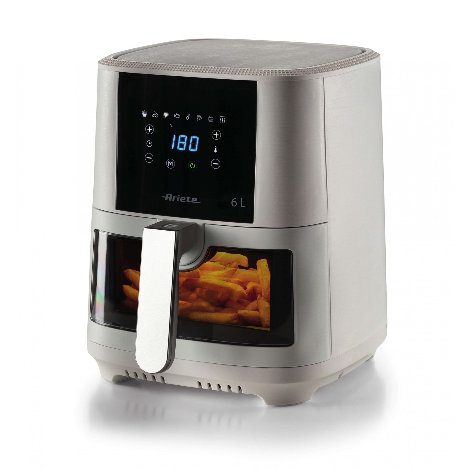 Ariete 4626 Airy Fryer 6L 1300W - Friggitrice ad Aria Antiaderente 8 Programmi