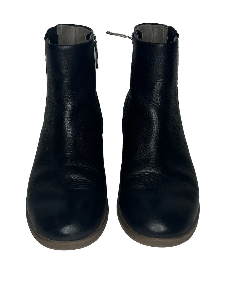 Dansko Boots Womens 41 Black Chelsea Ankle Bootie Leather Casual