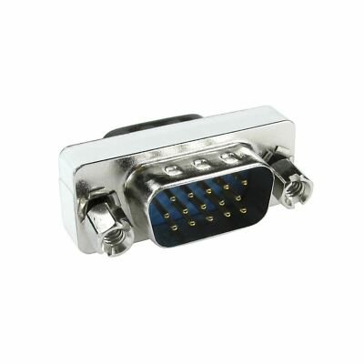 KUOQIY 2 Pezzi VGA 15 Pin Maschio a Femmina Gender Changer, Adattatore VGA Mini Gender Changer, per PC Monitor