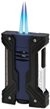 S.T. Dupont Defi XXtreme Dual Torch Lighter, Matte Blue, 021627, New In Box